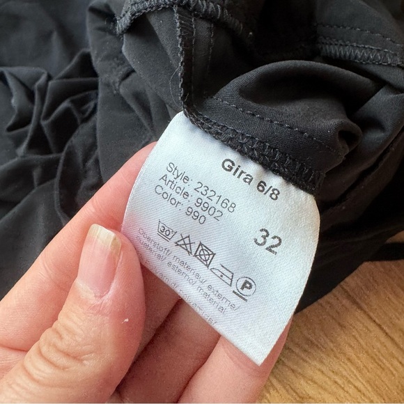 RAFFAELLO ROSSI GIRA PANTS 6/8 - BLACK  - Athletic Leggings size 32 - Picture 11 of 15